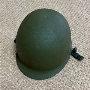 Green Military-Style Helmet
